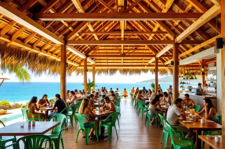 Chiringuito Manaca Beach Mojacar Restos restaurantes color