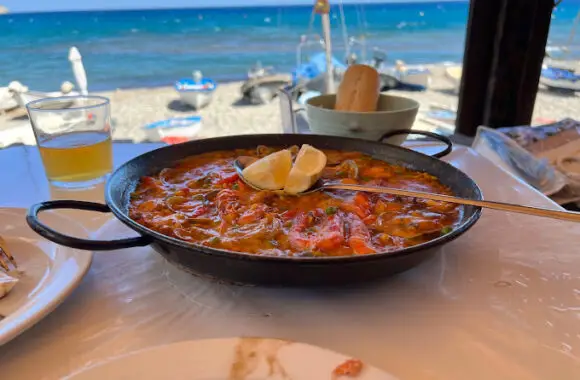 Las barcas Costa de Almeria resto restaurante playa beach home