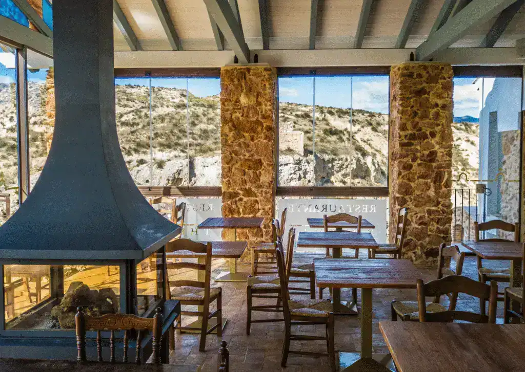Thermae El Pozo Los Banos bar restos restaurante Costa de Almeria Resto terrasse