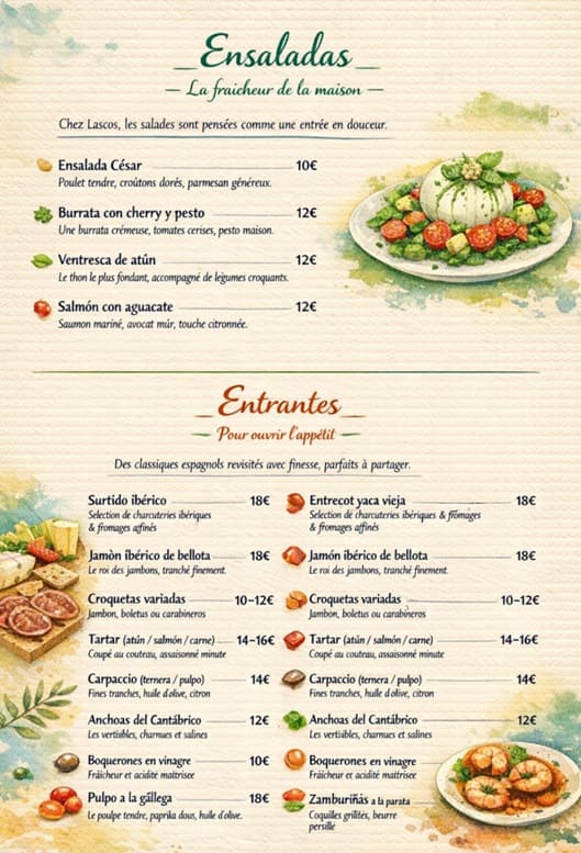 Lucero Menu 1