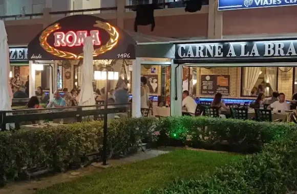 pizzeria Roma Roquetas de Mar Costa de Almeria restos restaurantes street