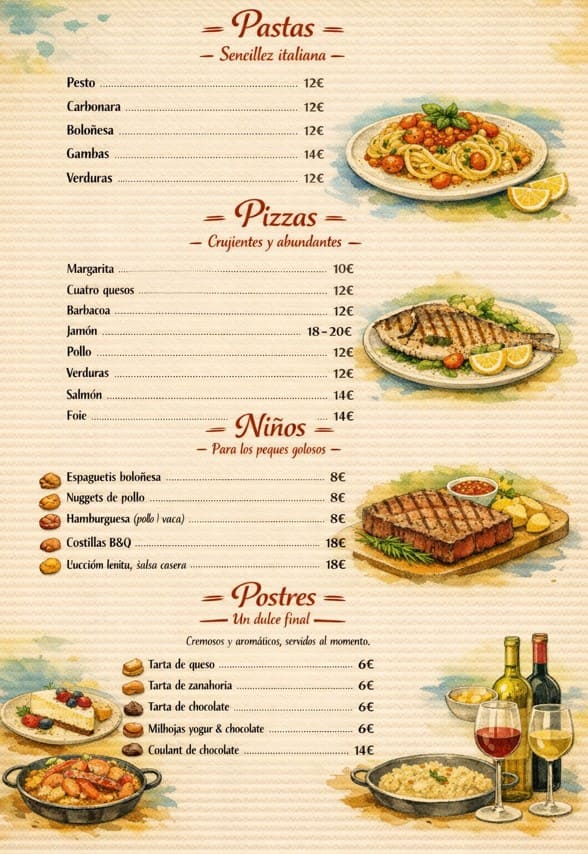 Lucero Menu 3 es