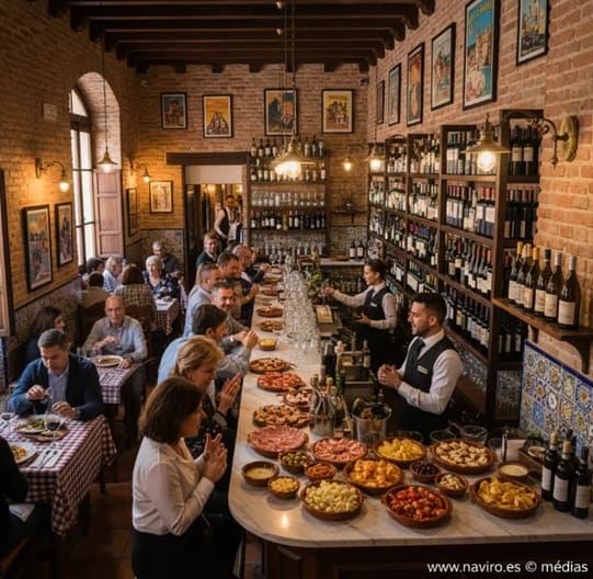 Vinos restos tapas Andalusia